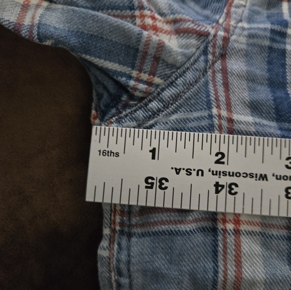 Lucky Brand Blue Plaid Men's Longsleeve Shirt - Picture 5 of 8